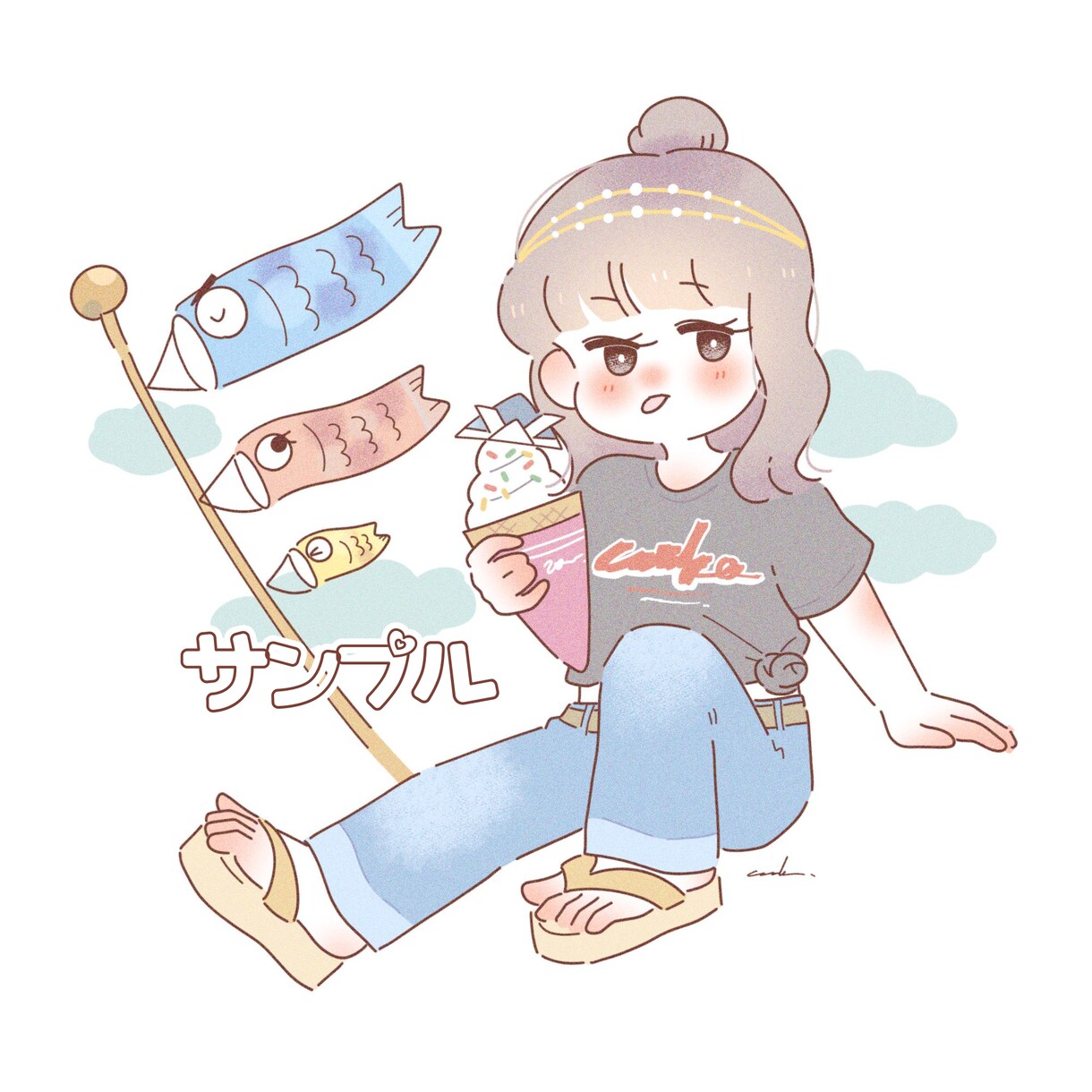 ゆるくて優しい似顔絵イラストをお描きします ゆるかわなイラストはお任せ下さい！プレゼントにもオススメ♪ イメージ3