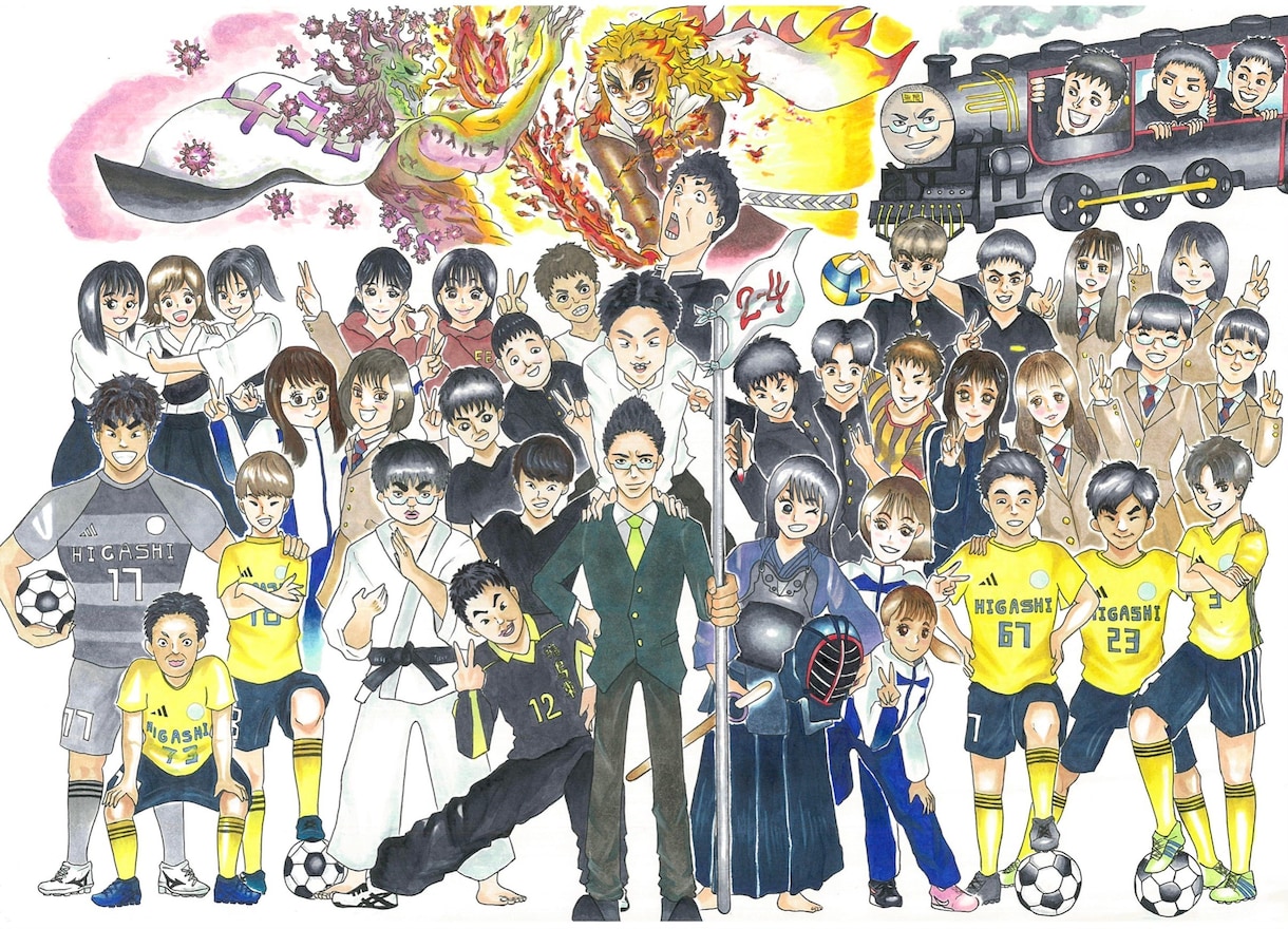 最短3日！！“キャラになる似顔絵”を描きます かわいく、かっこよくデフォルメ！SNS・プレゼント・記念日に イメージ3