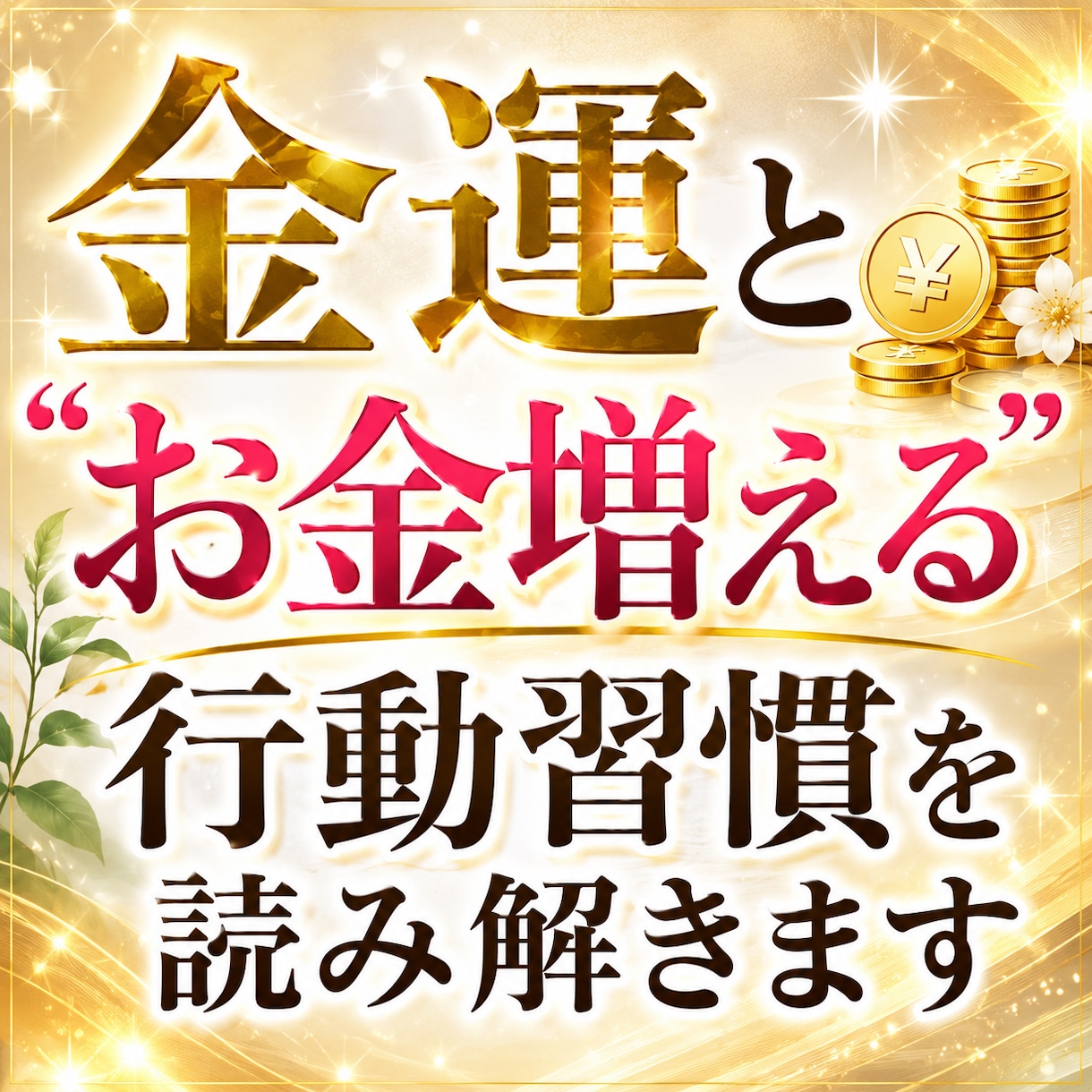 あなたの金運と“お金増える行動習慣を読み解きます なぜか貯まらない…知らないままでは損する金運のクセがあります イメージ2
