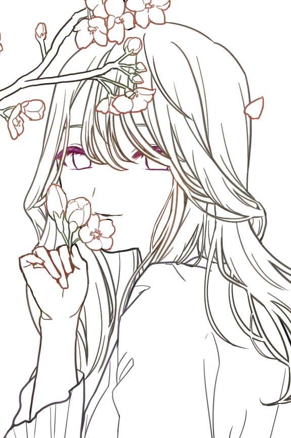 ラフから線画描き起こし、ご要望あれば色塗りできます 線画作業代行！下書きやラフ段階からの線画描き起こしします イメージ10