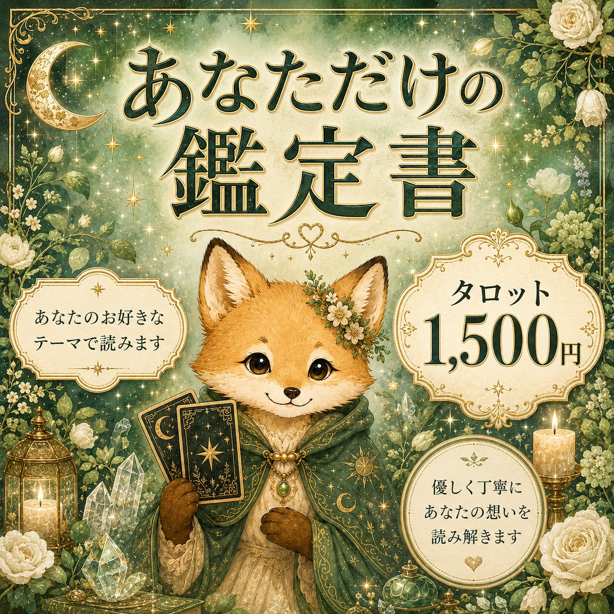 個人鑑定│あなただけのタロット占いをします ¥1,500 個人鑑定｜あなただけのタロットリーディング イメージ1