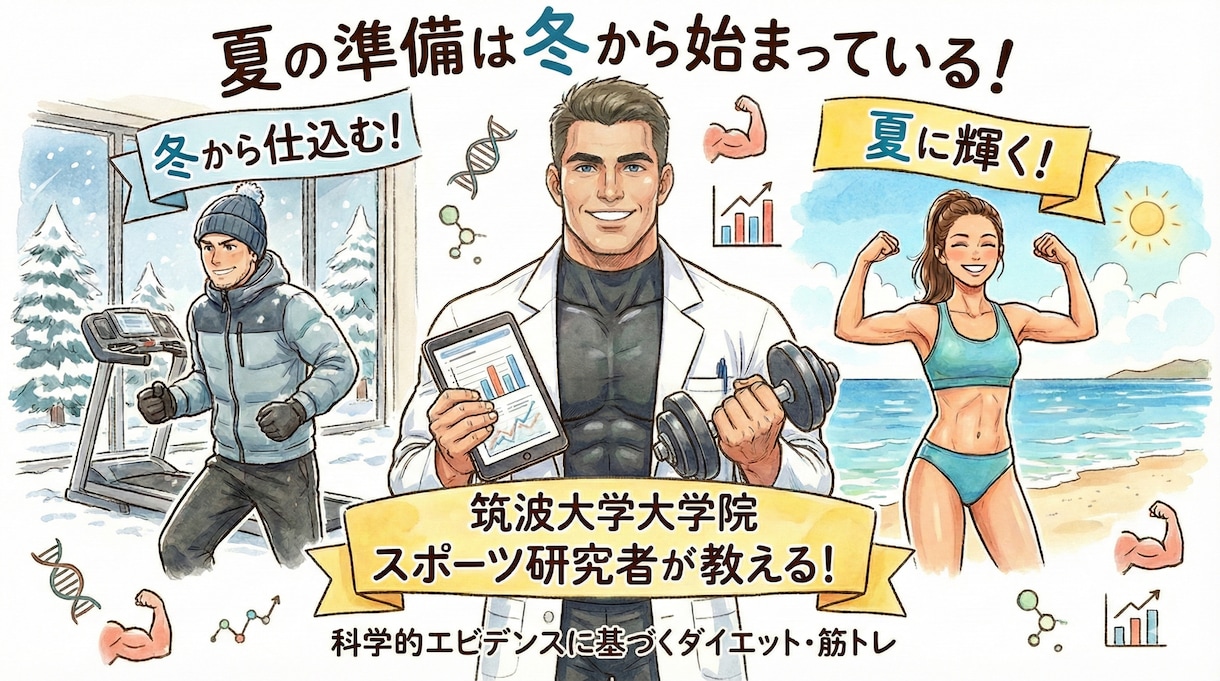 モテる身体作りお手伝いします 筑波大の院生が科学に基づき身体作りをアドバイス！ イメージ1