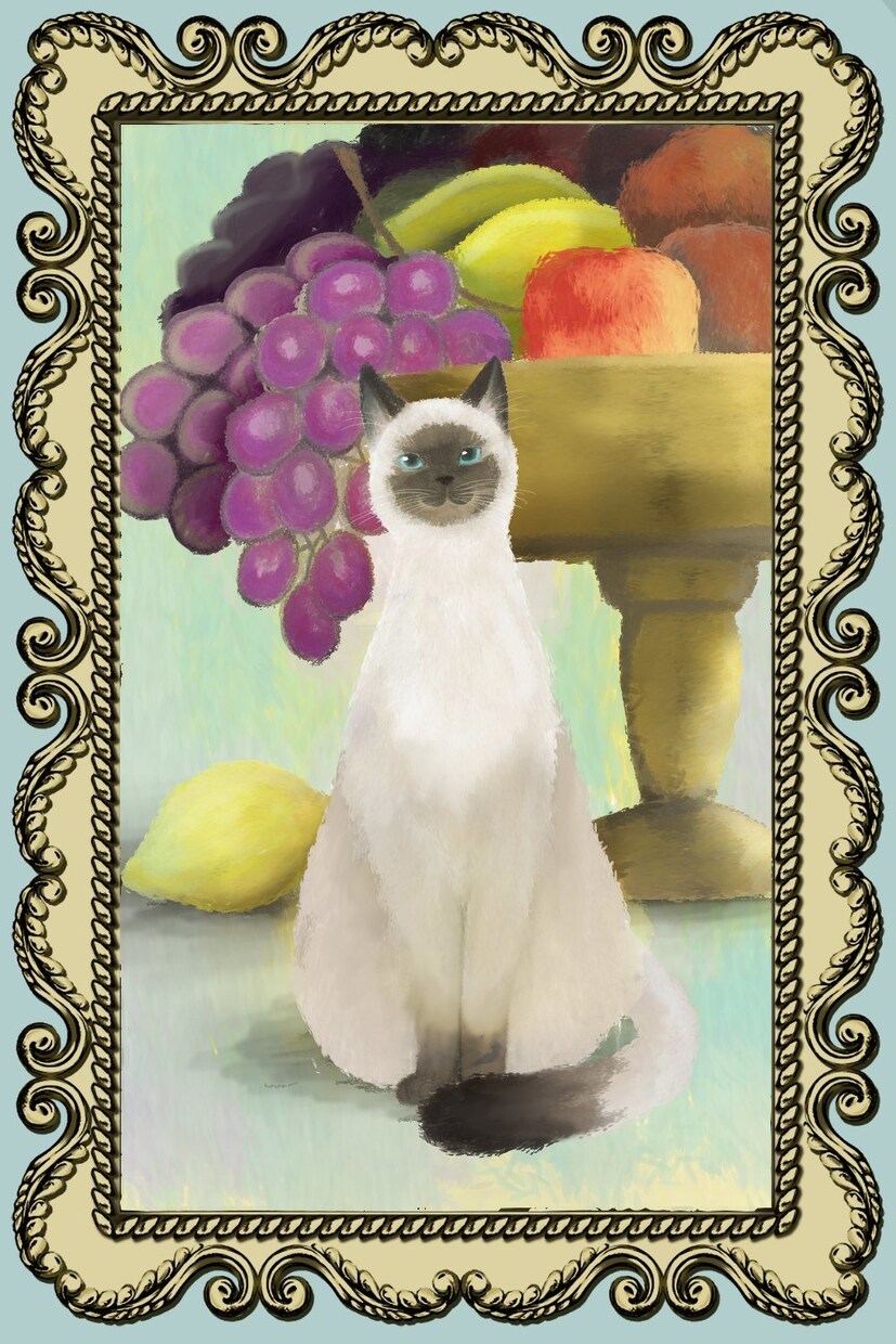 ペットの似顔絵、お好みのイラスト描きます 花と猫のマッチしたイラストはいかがですか？ イメージ10