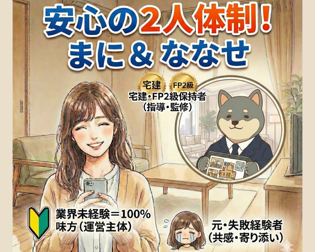 お部屋探しのプロ！！私たちが徹底サポートします 『住んでから後悔しない部屋』を探したいならお任せください！ イメージ4