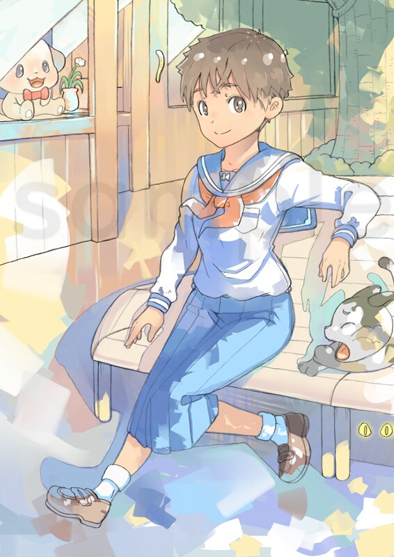 ほのぼのほんわか優しいイラストを描きます 子供をテーマに一枚絵を描きます イメージ2