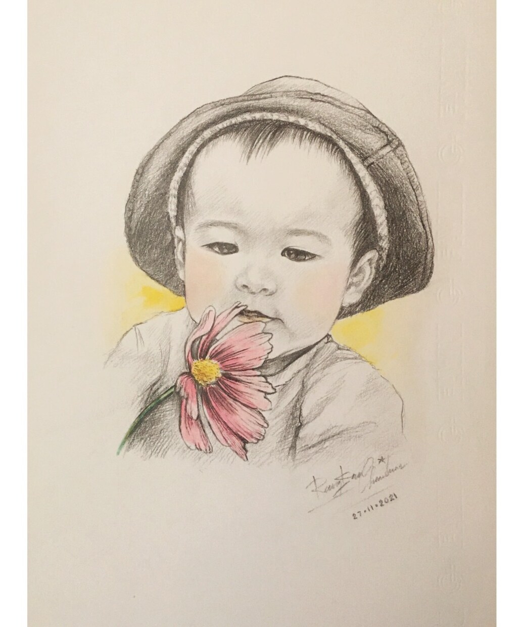 思い出作り♪写真をもとに人物や猫の似顔絵を描きます 家族や恋人、友達、ペット、また去ってしまった人やペットの為に イメージ6