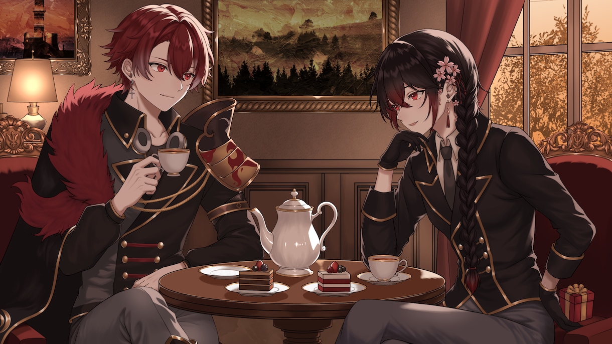 透明感のある一枚絵イラスト制作します SNS・配信・返礼品などに◎ご希望に寄せて丁寧に制作します イメージ5