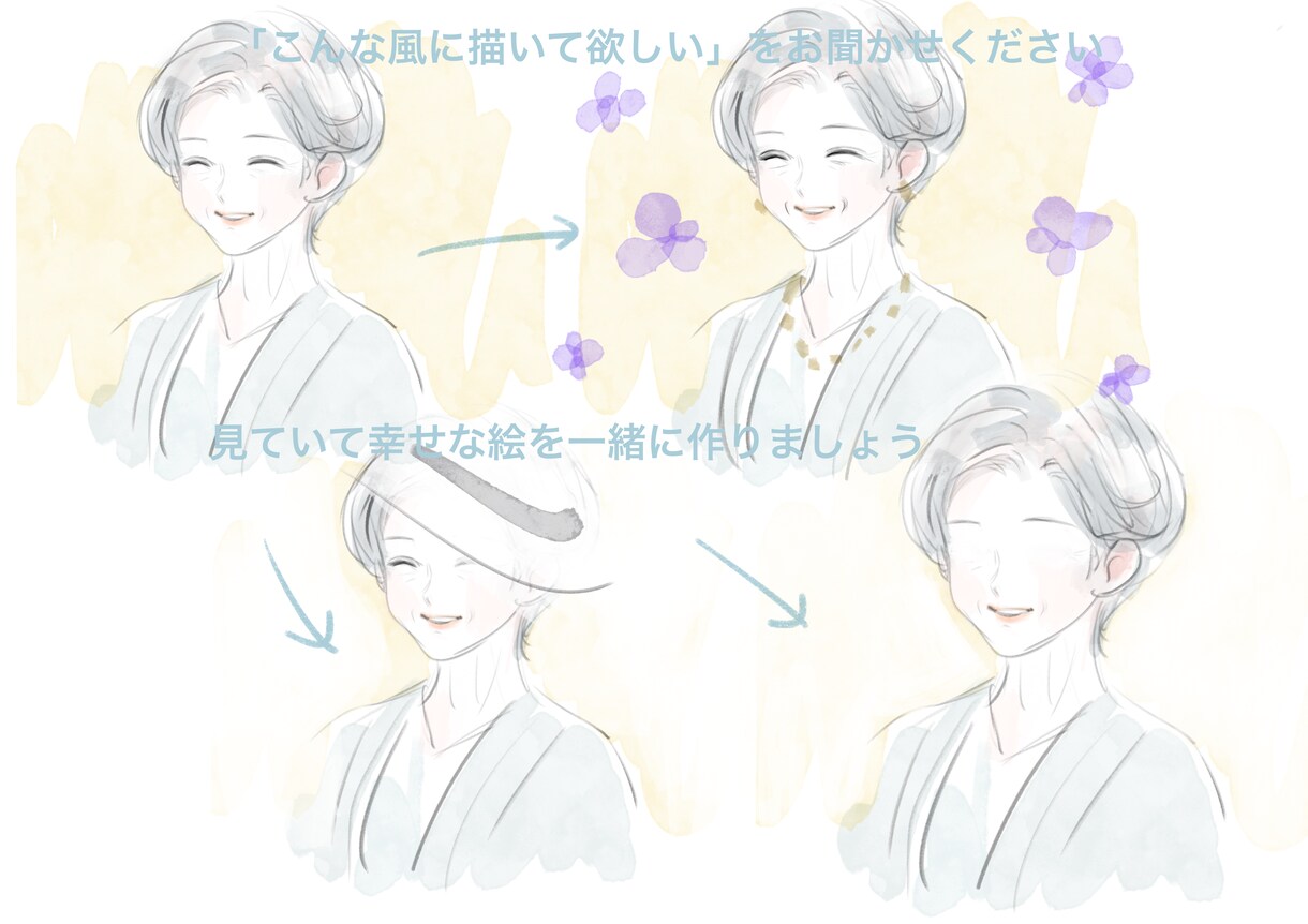年齢に合わせてイラストを描きます 色々な用途に合わせてお描きします イメージ6