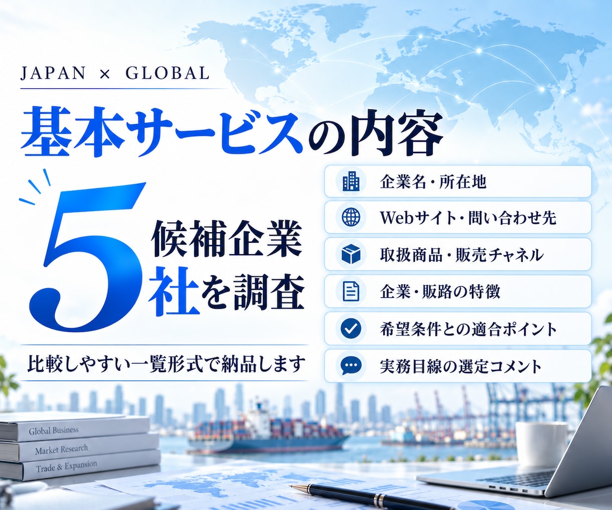 海外販路・営業先候補を開拓します 海外の代理店・販売先候補を実務目線で調査 イメージ3