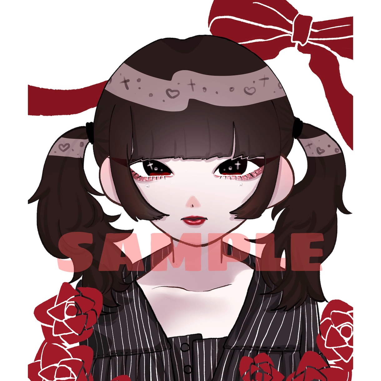 地雷かわいい♡イラスト等描きます 個性強めのイラストでバリバリ目立っちゃいましょう！ イメージ6