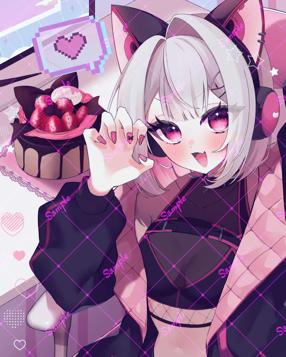 高クオリティな綺麗可愛い透明感あるイラスト描きます サムネイルや動画用、記念イラストなどをご希望の方に！ イメージ3
