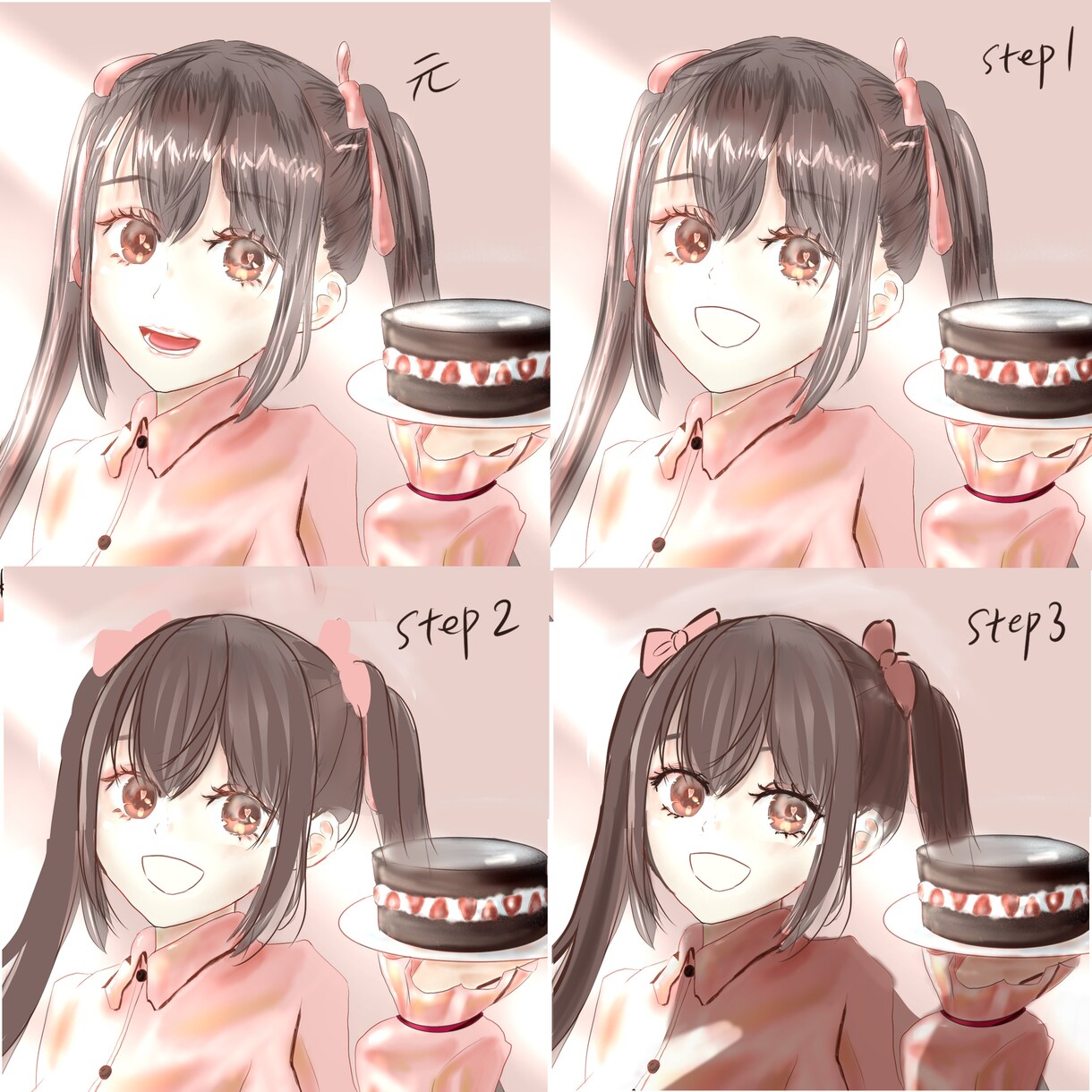 3ステップでイラスト加筆添削します 先着3件まで1000円オフのセール中！レベルに応じて添削！ イメージ1