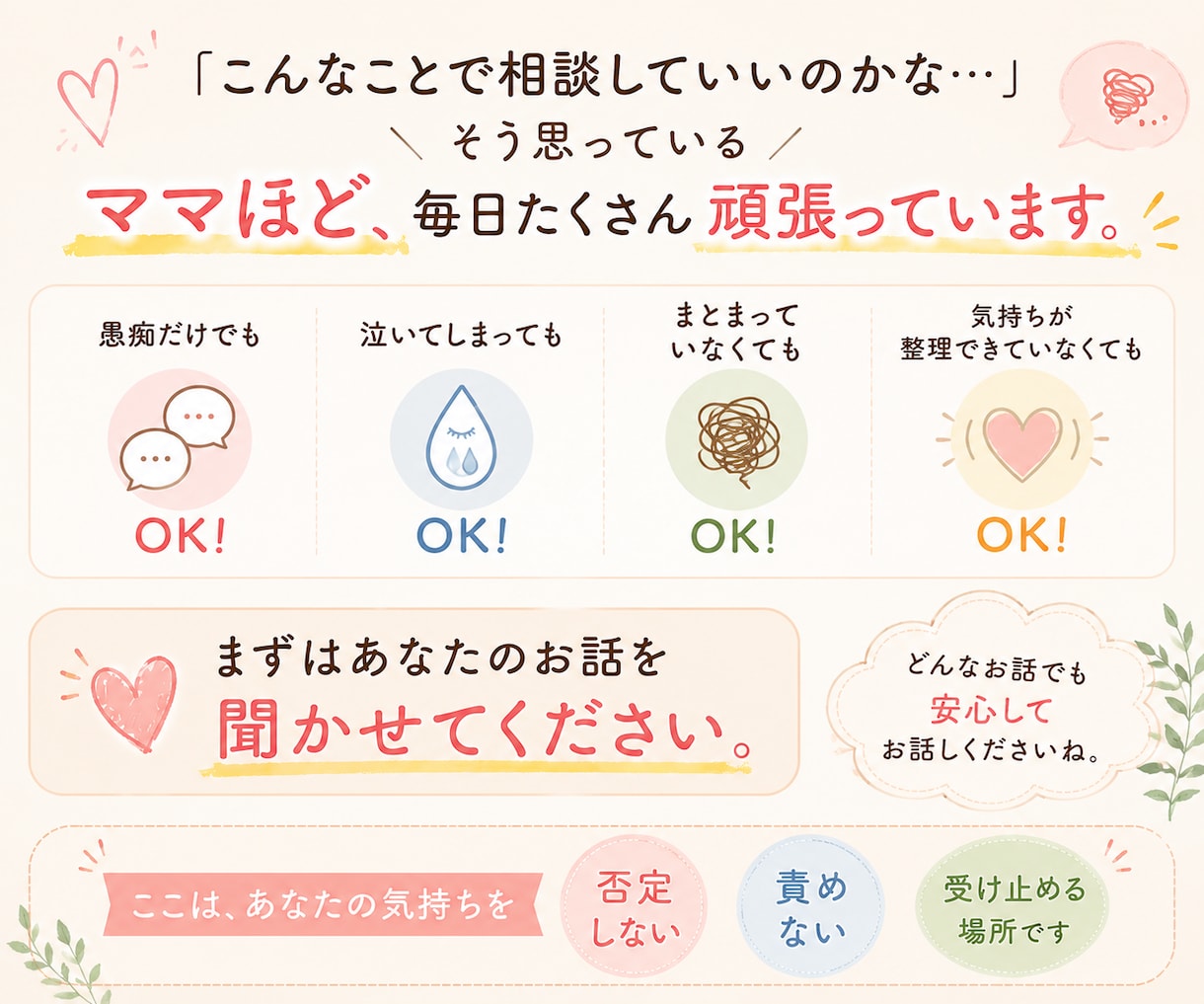 年子3人育児中の元保育士がママのお悩みをお聴きます 妊娠／出産／年子育児／ワンオペ／イヤイヤ期／モンテッソーリ イメージ3