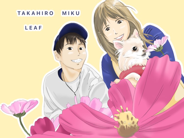 似顔絵★優しい使いやすいイラスト描きます 優しい雰囲気の人物画♡お写真お気軽にお送りください♡ イメージ7