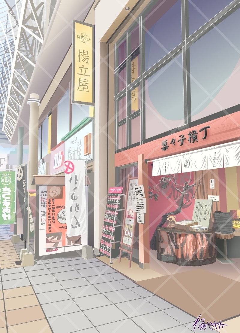 優しく温かい気持ちになれる背景イラスト制作致します 写真から主線なし＆パステルカラーで風景作成（ビビット色も可） イメージ1