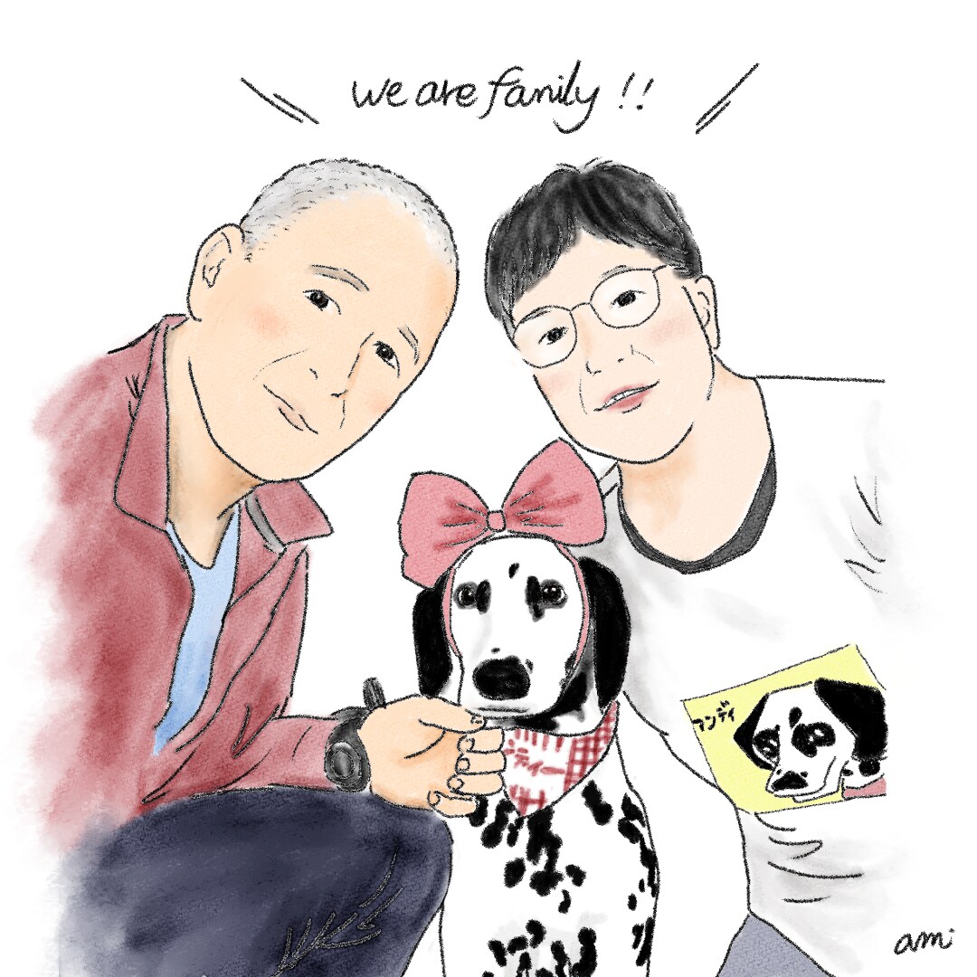 柔らかい雰囲気で温かみのある似顔絵描きます 4名まで基本料金に含まれます◎ペットもok イメージ3