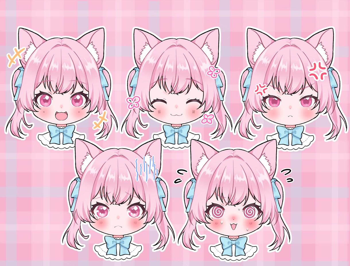 ミニキャラ描きます YouTube、TIKTOK、LINEなどのスタンプに イメージ6