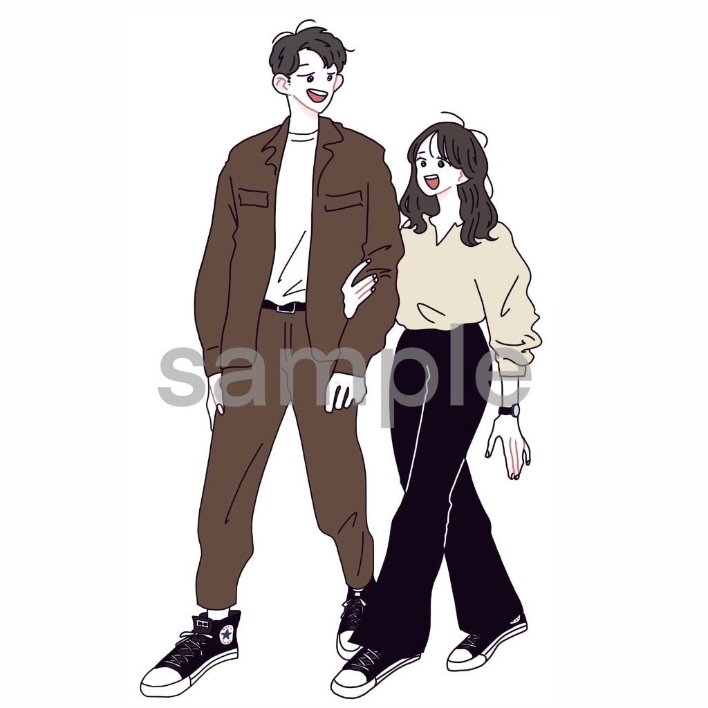 ファッションイラスト描きます お目目キラキラのシンプルなイラストを描きます。 イメージ3