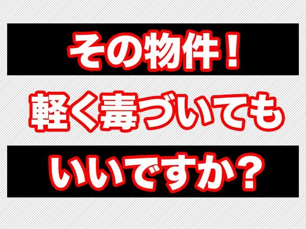 その物件で住めますか？契約前に軽く毒づくので考え直してみてください。 イメージ1