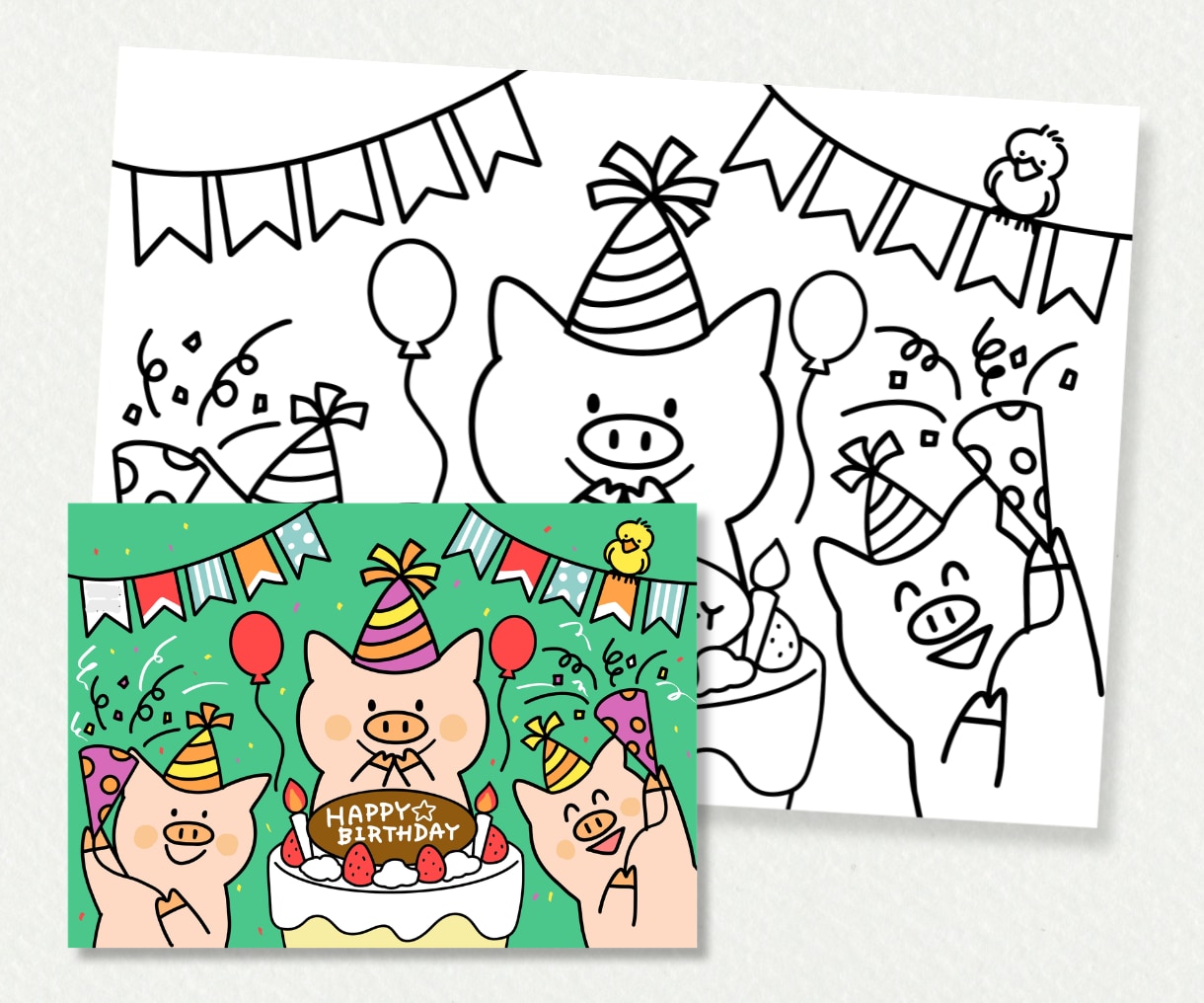 子ども向け！ぬりえの線画作成します お任せOK！保育園やイベント用、キッズコーナーに！ イメージ5