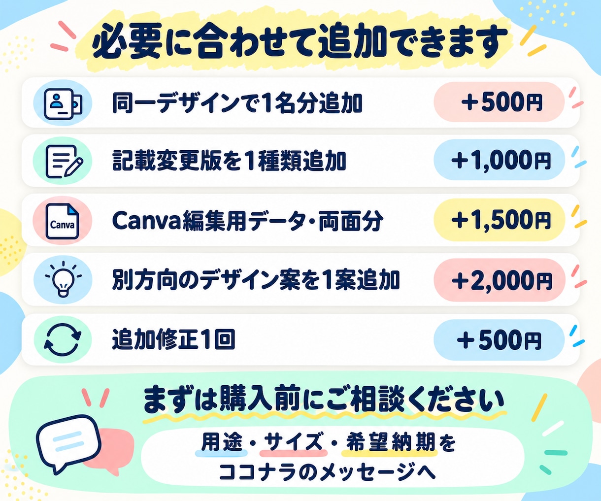 店舗向け名刺・ショップカードを制作します 両面対応｜お店の魅力と予約先が伝わるカードへ イメージ4