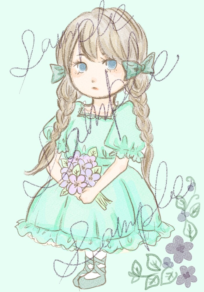 ほんわか優しい雰囲気の水彩イラスト描きます アイコン・プレゼント・商用等さまざまな用途のイラスト描きます イメージ1