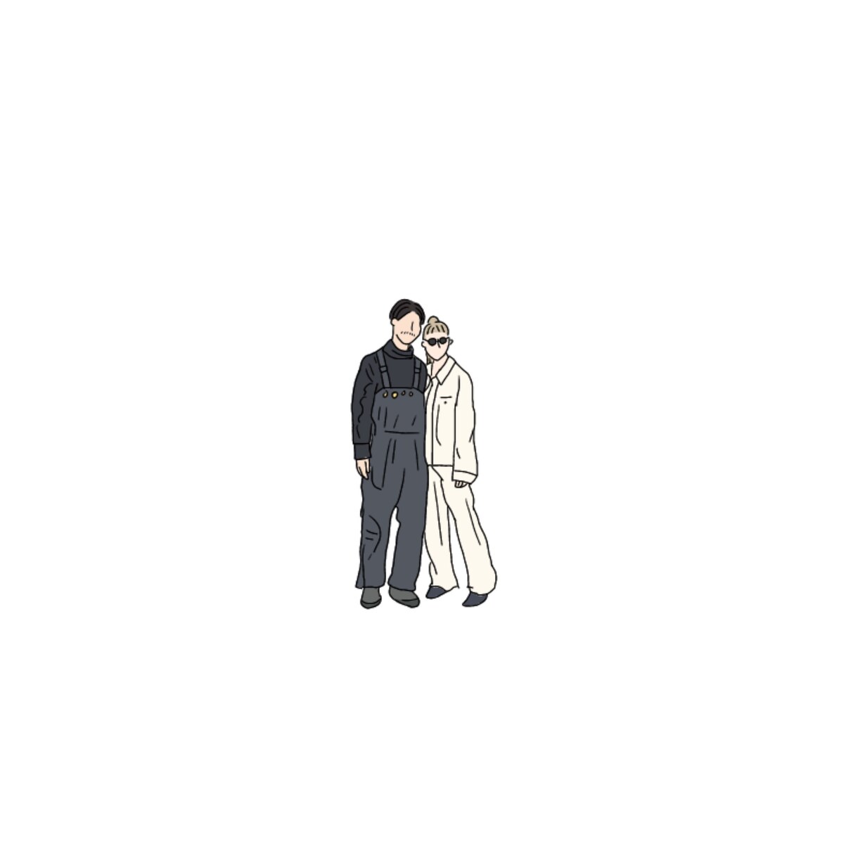 シンプルでお洒落なイラストを書きます SNSで褒められること、間違いないです！本当に！ イメージ1