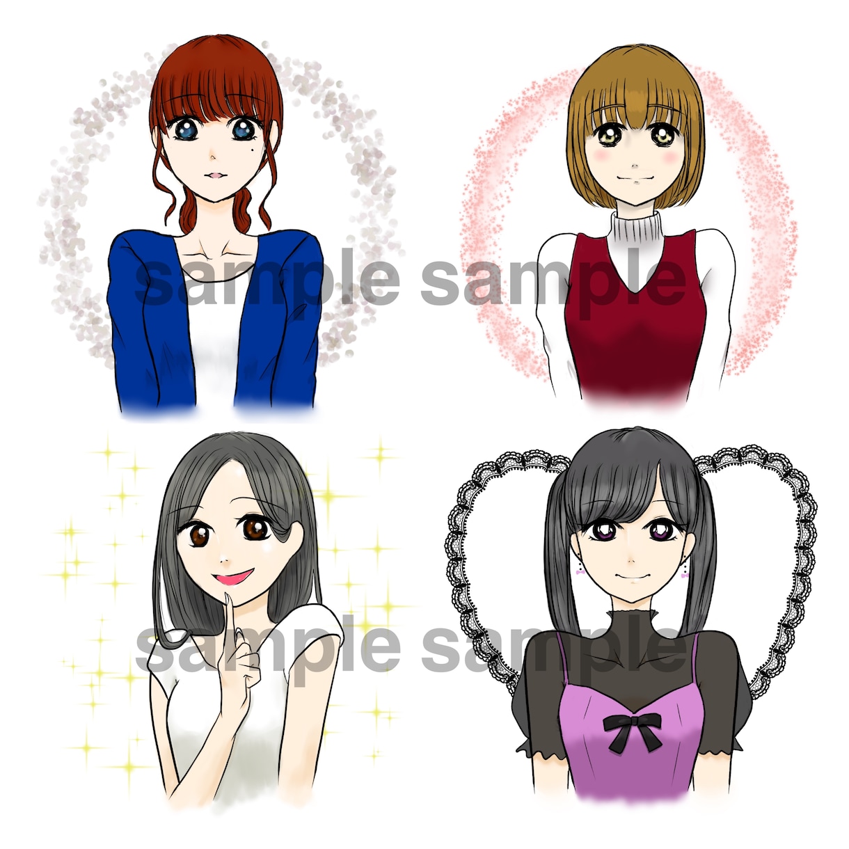 魅力を引き出す似顔絵SNSアイコンを描きます ナチュラルさと似すぎない親近感溢れるアイコンで印象アップ！ イメージ2