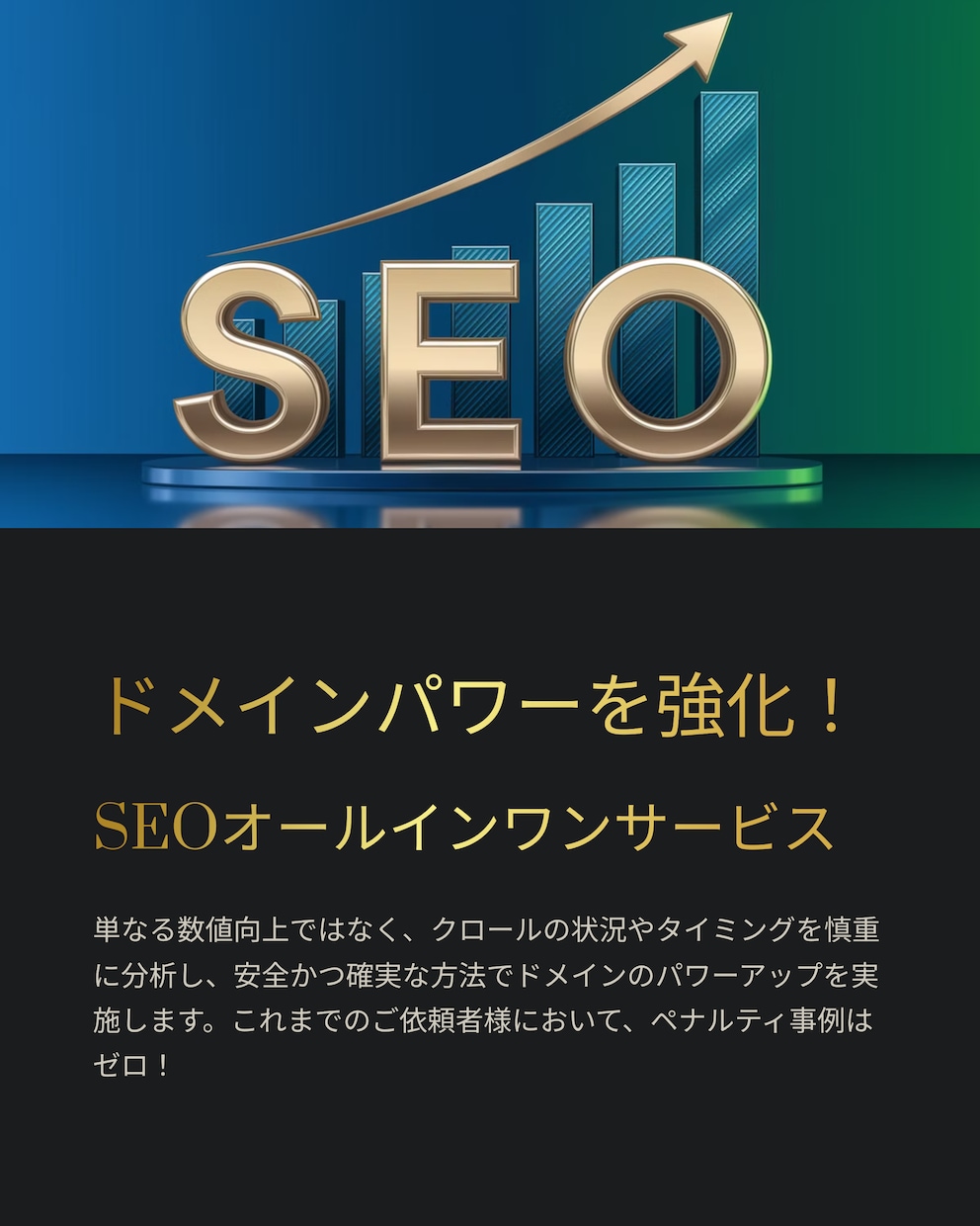 最強SEOオールインワン！ドメインパワーUPします DR60/UR40/DA30/TF30オールインパッケージ！ イメージ2