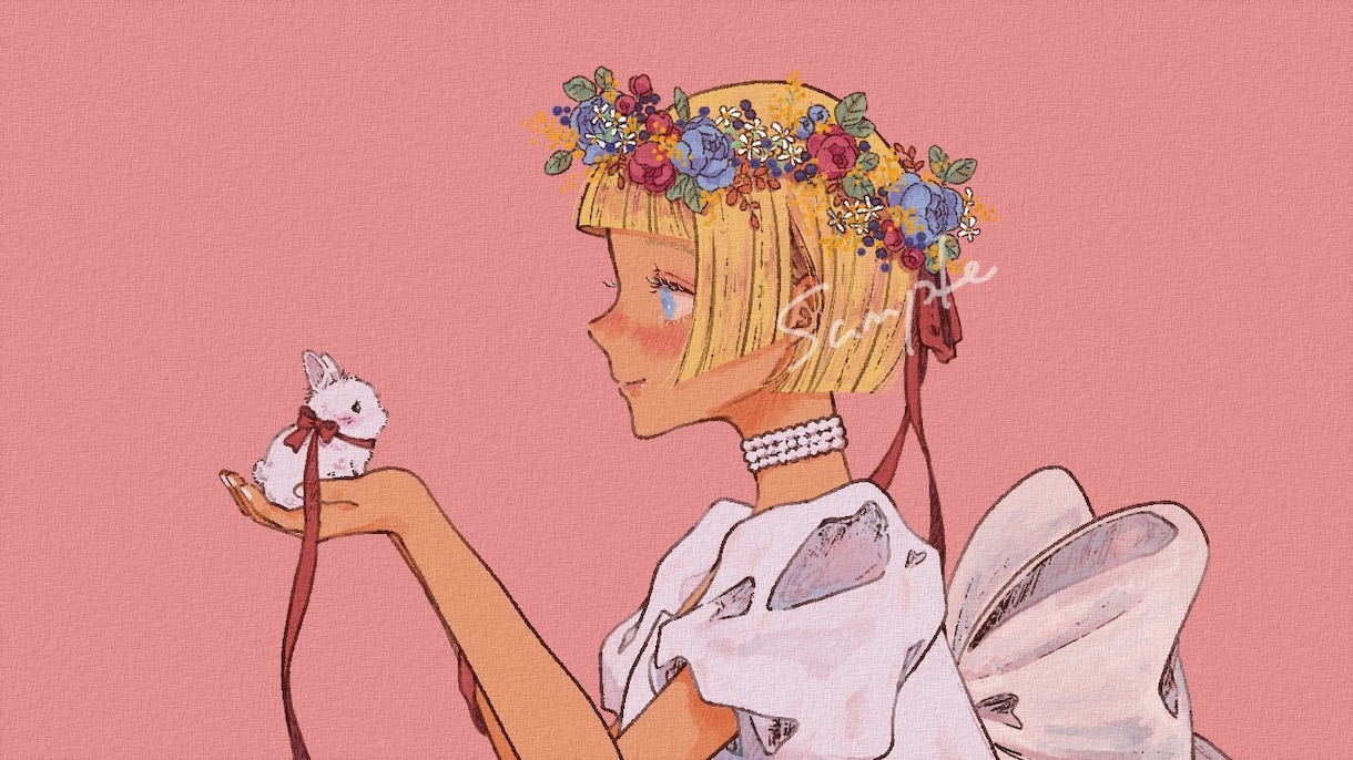 歌ってみたやアイコンに！女の子イラストを制作します 世界観重視のおしゃれなイラスト｜修正2回まで◎ イメージ3