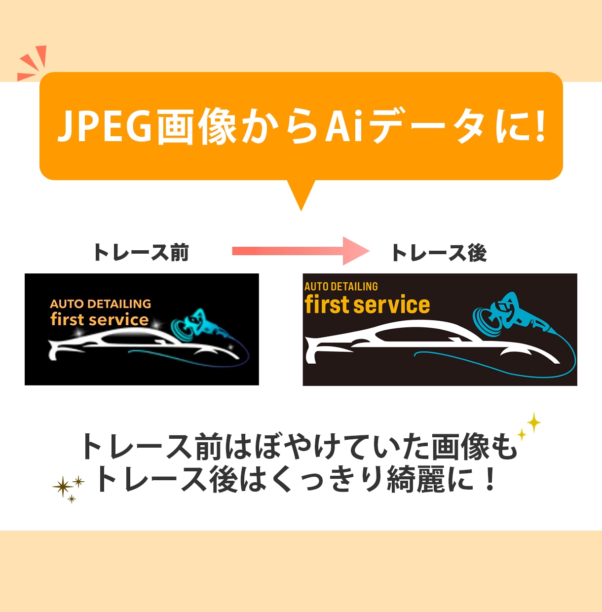 まとめて購入で半額！画像からAiデータ作成致します 販売件数20件までの限定価格！迅速・丁寧！データトレース イメージ3