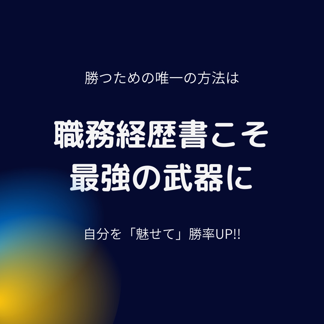 顔出し無し　あなたを「魅せる」職務経歴書添削します 内定率UP！転職相談所　企業管理職があなたを支援！ イメージ2
