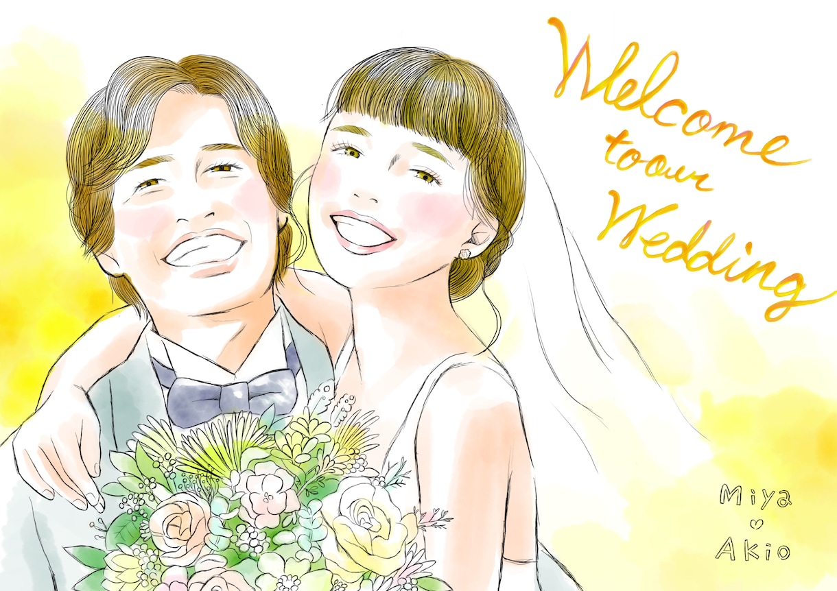 お洒落できれいめな似顔絵描きます SNSのアイコンに！大切な日の記念やプレゼントにも！ イメージ1