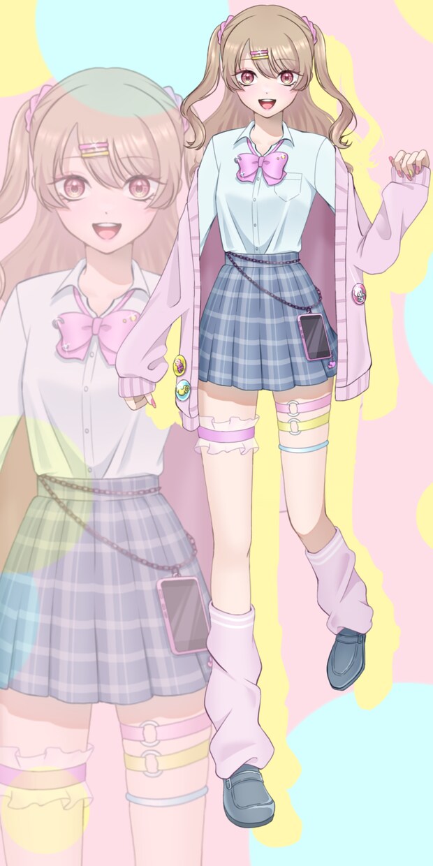 Vライバー等の立ち絵お描きします イメージに沿ったキャラクターイラストをお届けします！ イメージ3