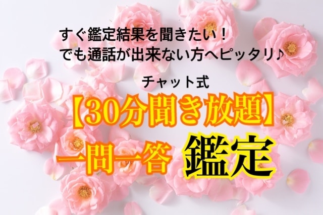 30分聞き放題！！一問一答鑑定します すぐ鑑定結果を聞きたい！でも通話が出来ない方へピッタリ♪ イメージ1