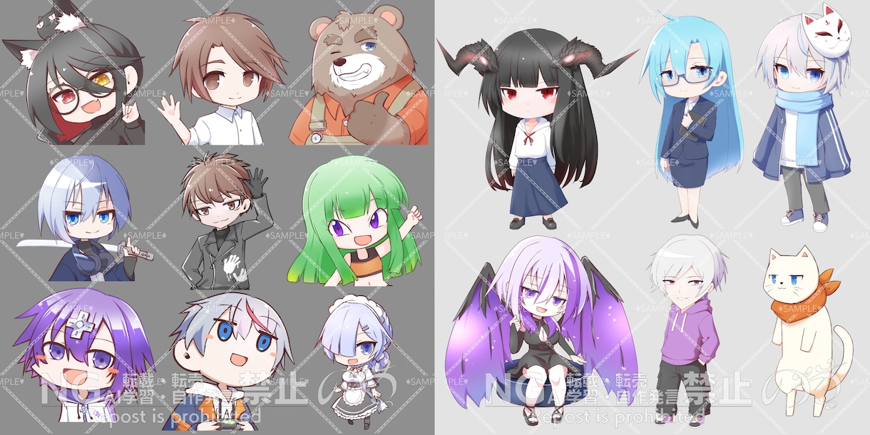 格安！　全身モデルを￥20,000で制作します ◆パーツ分けイラスト＋モデリング◆ イメージ10
