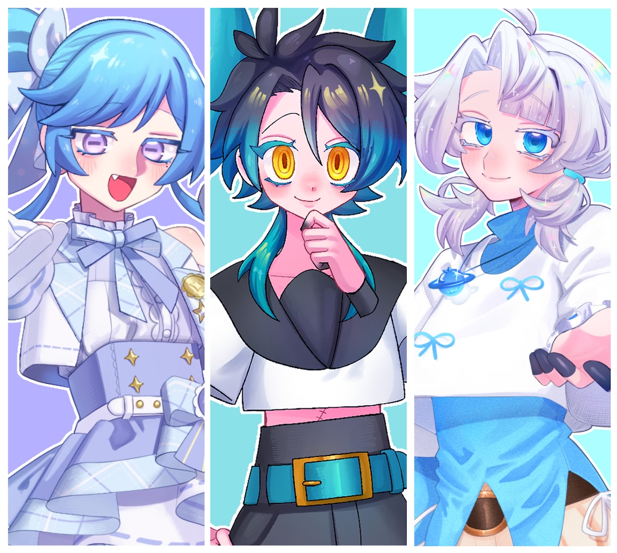 さまざまな場所でお使い頂けるイラストお描きます アイコン、1枚絵、サムネイルなど イメージ1