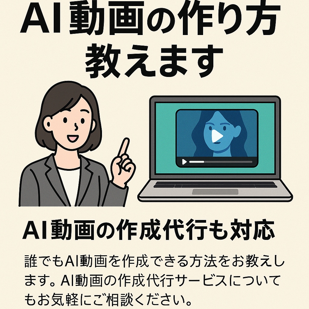 AI動画制作代行＆作り方サポートします 「SNSで映える！AI動画を誰でも簡単に」 イメージ1
