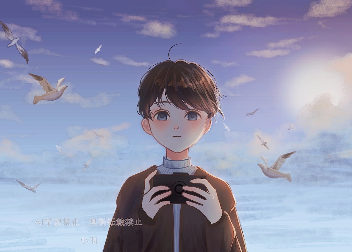 一枚絵を作成致します キャラクターイラスト実績あり！お任せくださいませ イメージ6