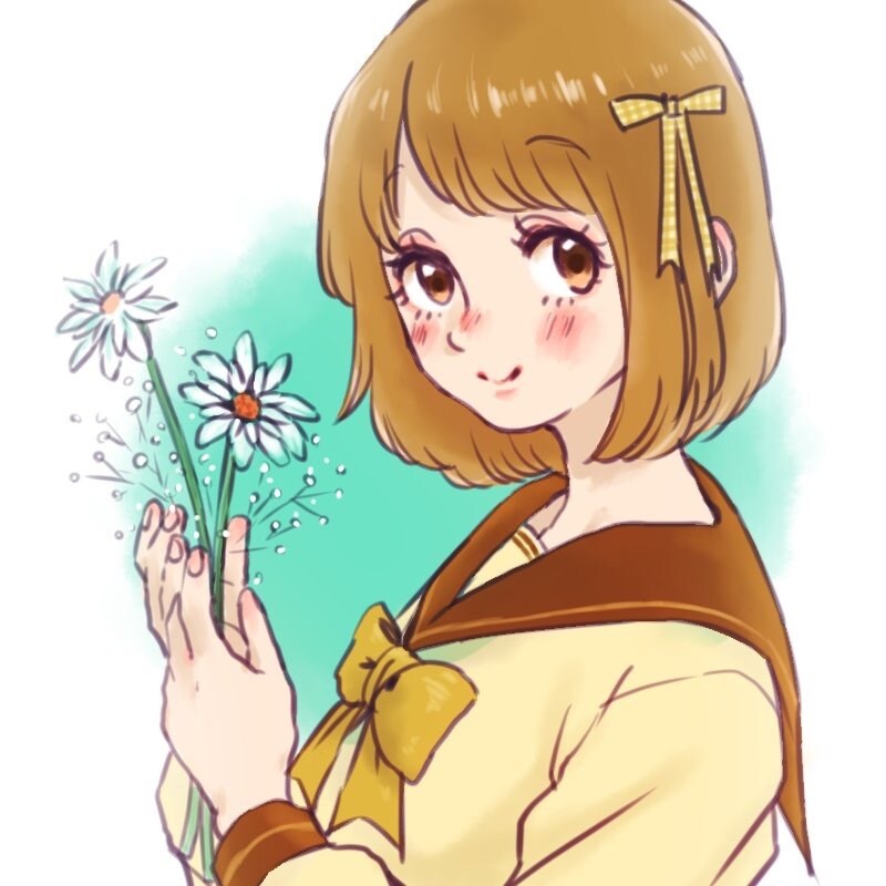 SNS向け♪かわいい女の子のアイコン描きます ほんわか可愛らしい雰囲気のイラストが好きなあなたへ イメージ1
