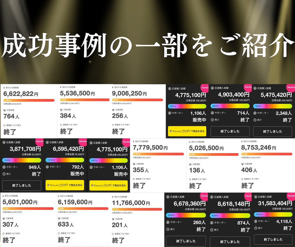 丸投げ！クラウドファンディングページを制作致します 累計調達額2.5億円以上/残り1名様のみの限定価格 イメージ3