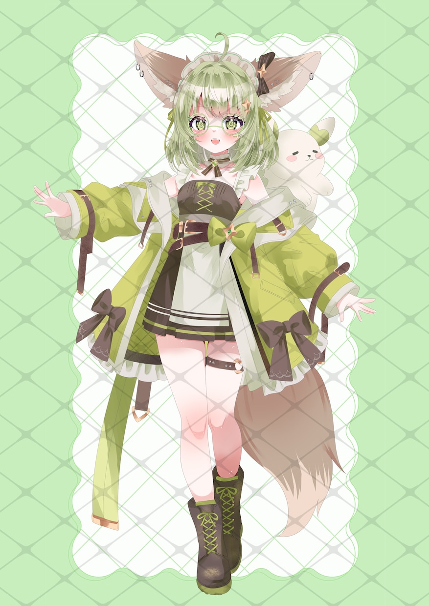 納期短め！配信等で使う立ち絵を作成いたします 多様なデザイン性のある立ち絵をお描きいたします イメージ5
