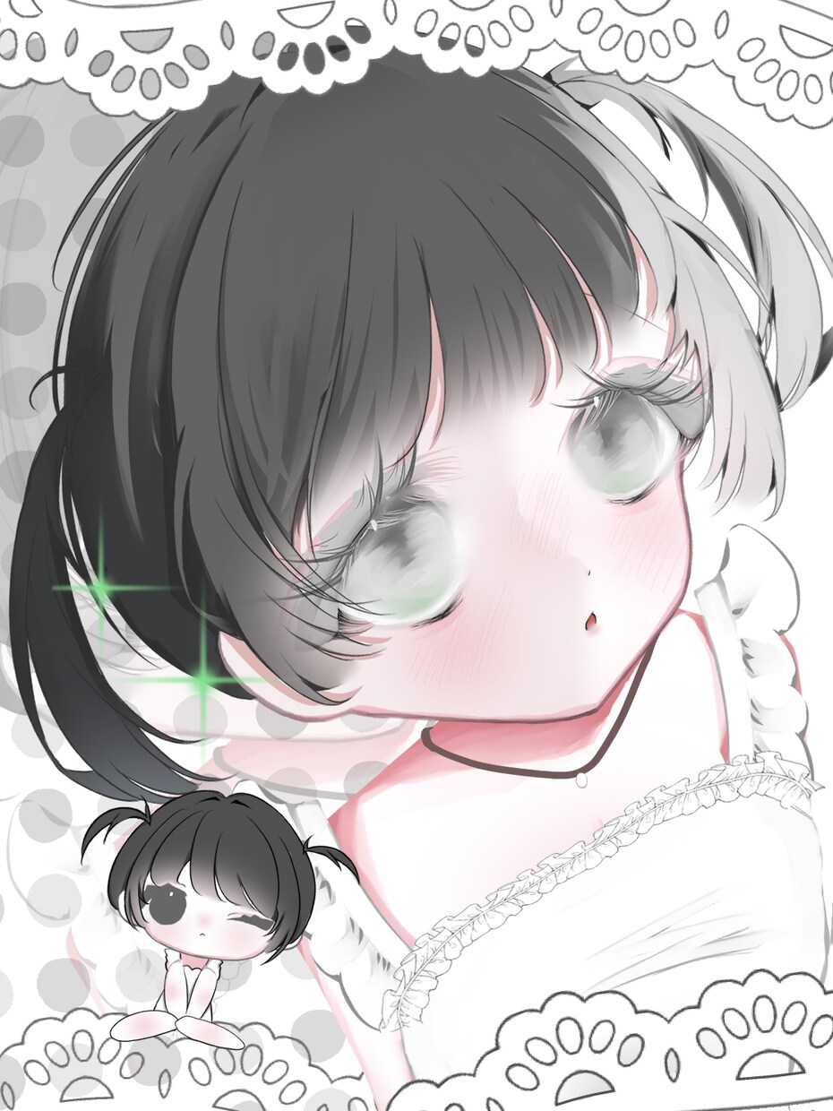 儚げなイラスト描きます アイコンや配信などで使う立ち絵イラスト等 イメージ1