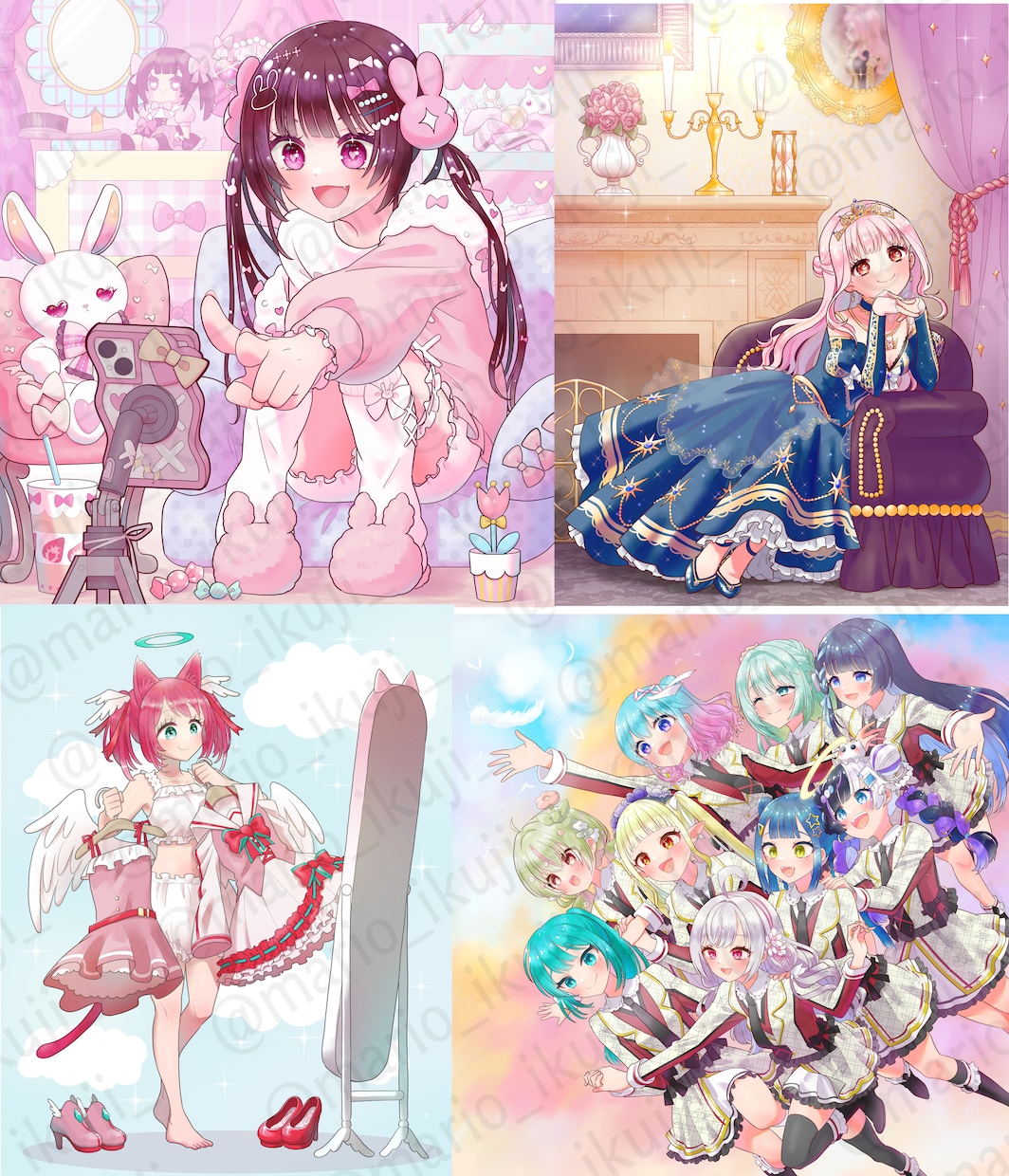商用利用無料！バストアップ・立ち絵作成いたします IRIAM対応作成可能・１枚絵やアイコンに！ イメージ2