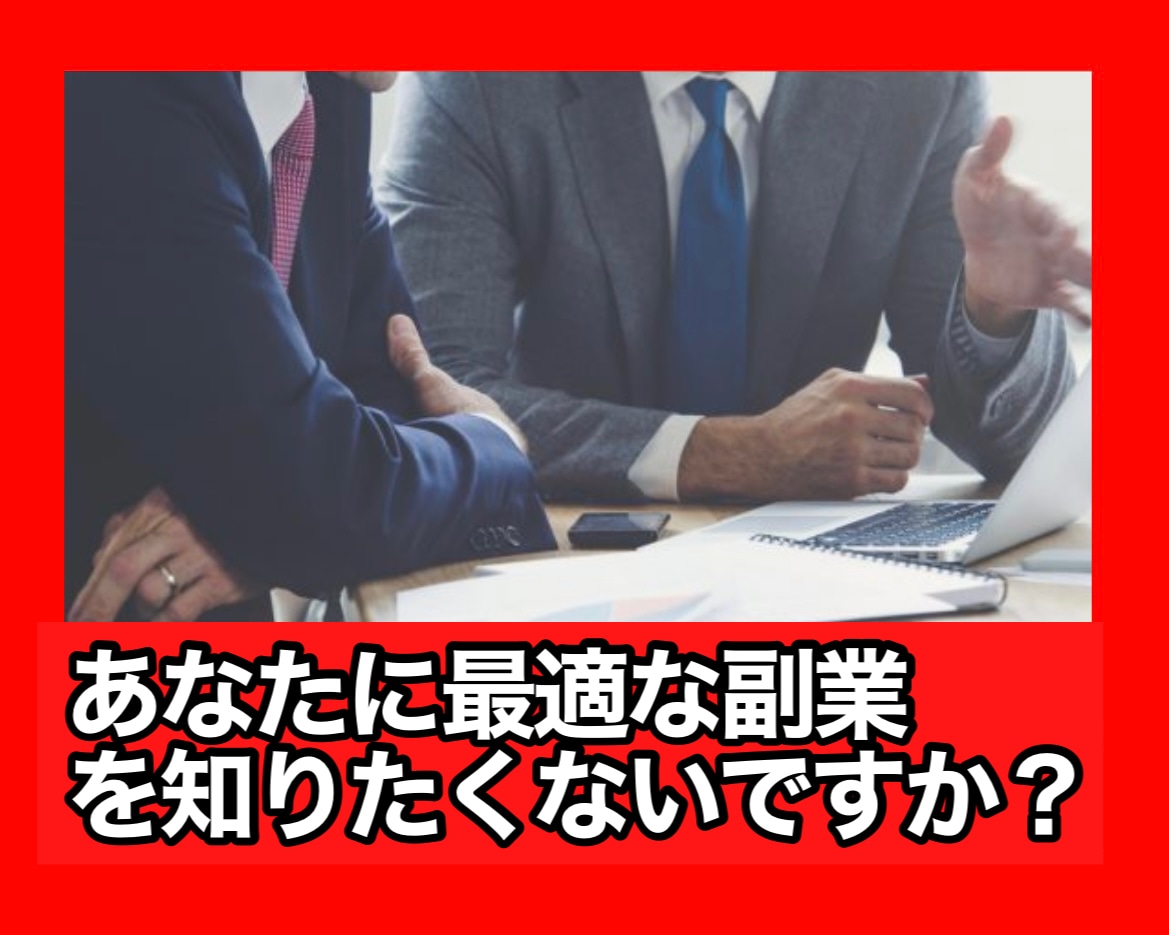 あなたに最適の副業をアドバイスします 10年で20個以上のビジネス経験を元に最適の副業を提案 イメージ1