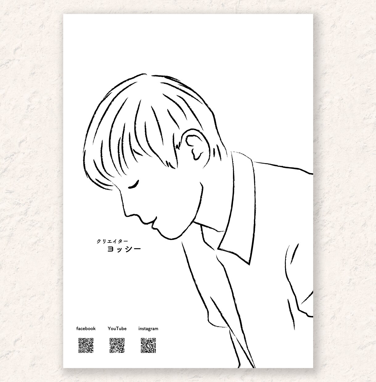 新登場！シンプルおしゃれな線画似顔絵描きます 【お好みに合わせた線画似顔絵作ります】使い方は無限大！！ イメージ2