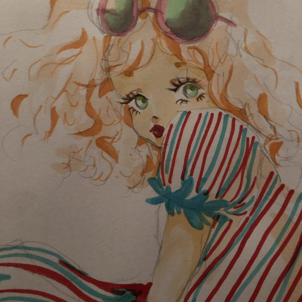 挿絵を提供します 鉛筆、コピックを使用し、柔らかいタッチのイラストです。 イメージ3