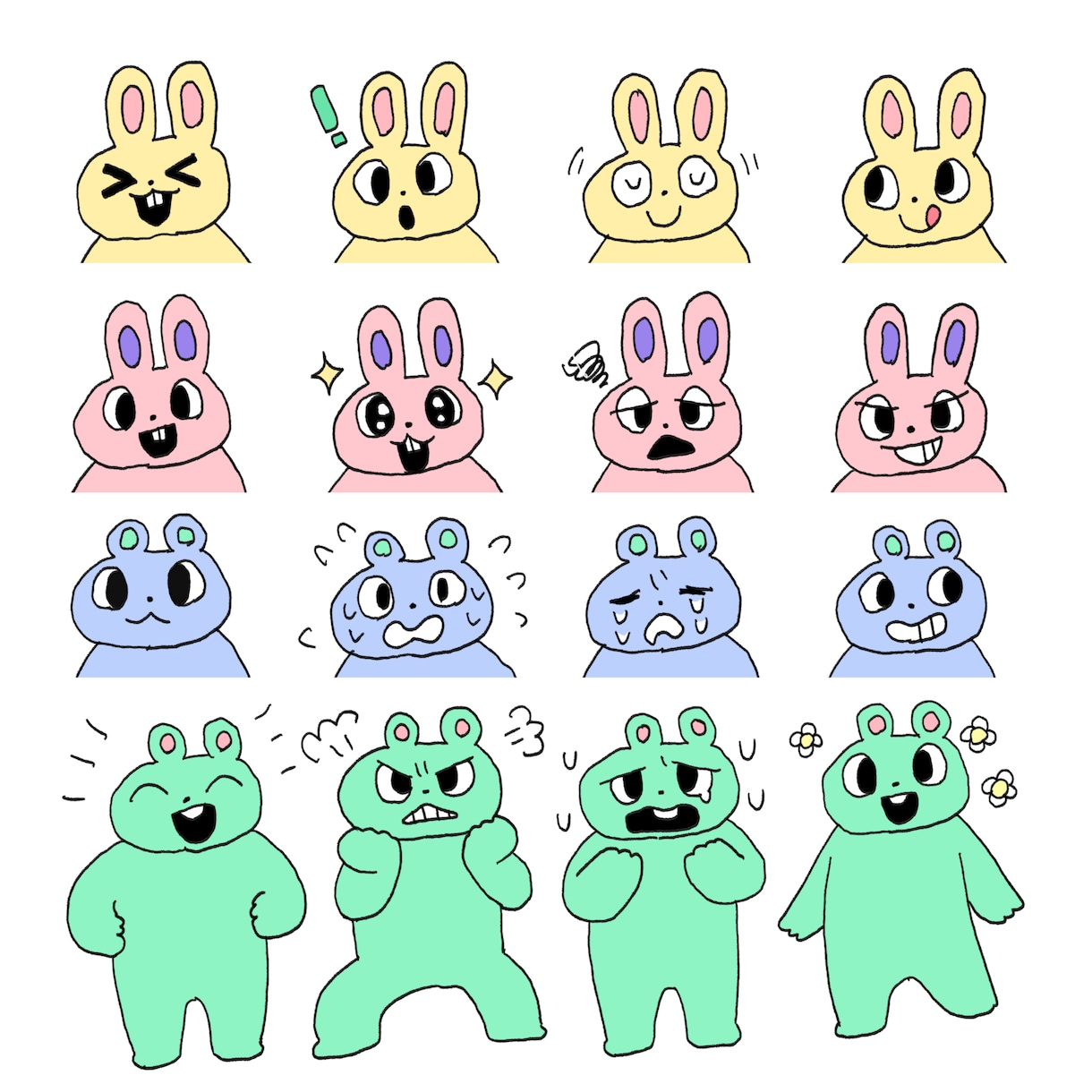 シュールでゆるかわな動物アイコン描きます ブログSNSにシュールでゆるかわなアイコンで親近感アップ！！ イメージ4
