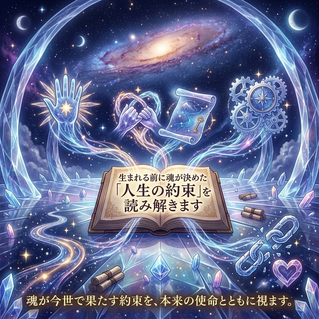 生前にあなたが魂と交わした人生の約束を読み解きます 魂が今世で果たす約束をお伝えします イメージ1
