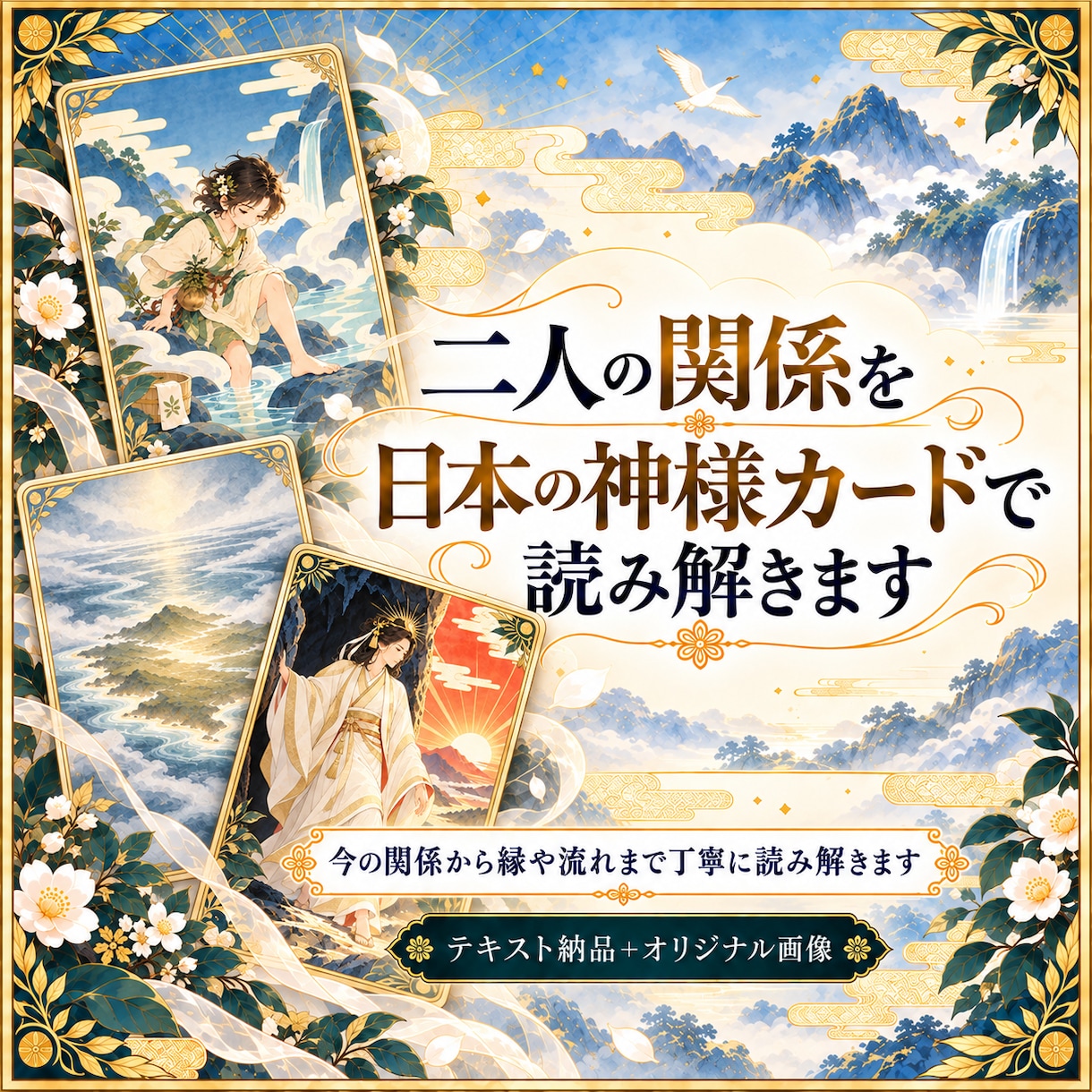 二人の関係を日本の神様カードで読み解きます 今の関係から、縁や流れまで丁寧に読み解きます イメージ1